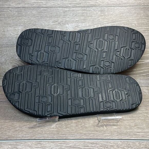 Teva Mush II Men’s Sz 13 Blue Gray Green Black Slip On Thong Flip Flop Sandals - Picture 8 of 11